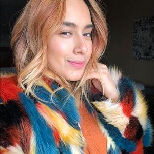 BEAUTIFIL MULTI COLOR FAUX FUR FROM H&M